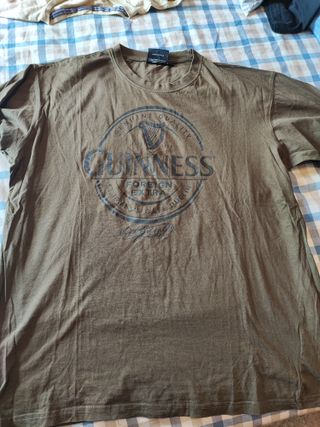 Camiseta Guinness Marrón Talla Joven