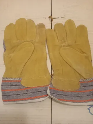 10 paia guanti pelle lavoro