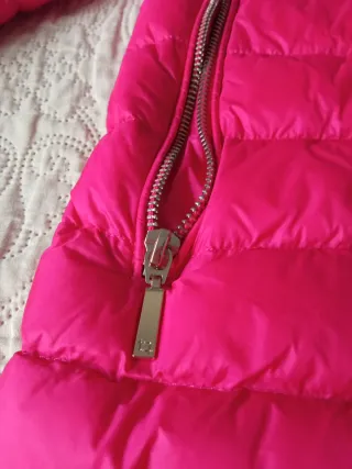 Chaqueta acolchada mujer rosa