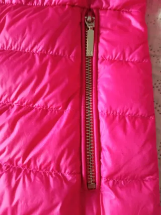 Chaqueta acolchada mujer rosa