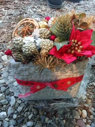 Centrotavola natalizio decorato