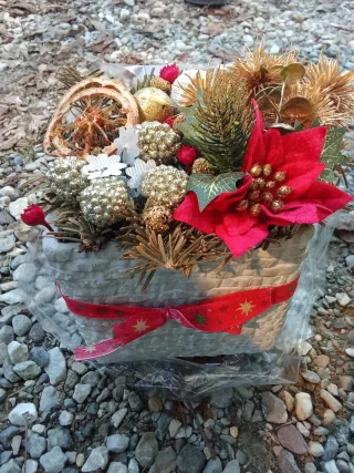 Centrotavola natalizio decorato