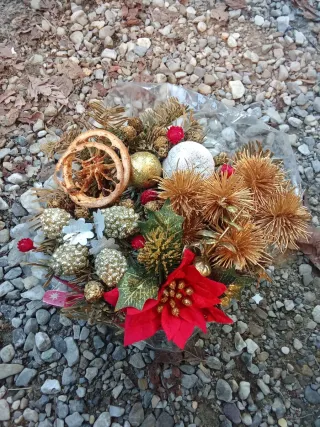 Centrotavola natalizio decorato