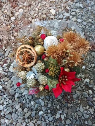 Centrotavola natalizio decorato