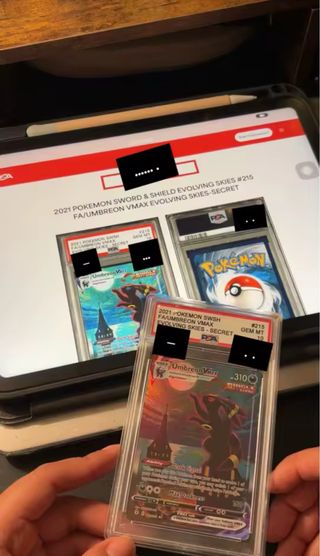 Carta Pokémon Umbreon VMAX PSA 10