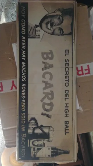 Cartel Chapa Bacardí El Secreto del High Ball