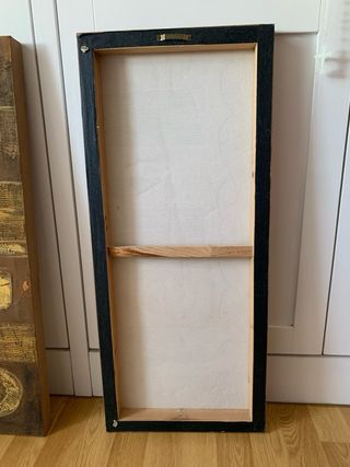 Set di due quadri decorativi tonalità terra