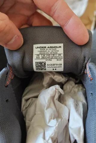 Zapatillas Under Armour HOVR Gris Naranja