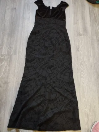 Vestido largo negro de fiesta