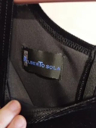 Vestido largo negro de fiesta