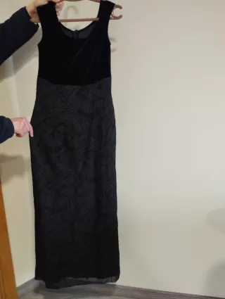 Vestido largo negro de fiesta