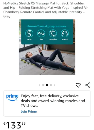 HoMedics Stretch XS Colchoneta Masaje