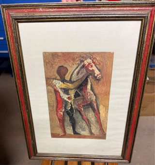 Quadro con cornice in legno