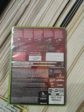 Guitar Hero Xbox 360 Chitarra + Gioco + Custodia