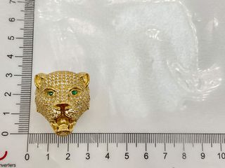 sello oro 18k con circonita