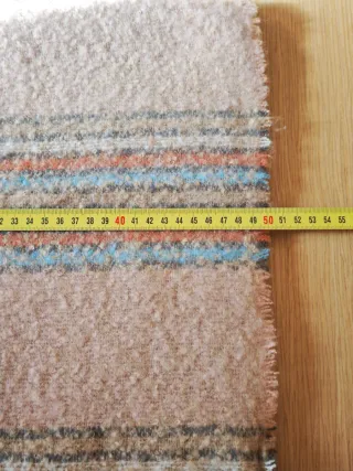 Bufanda beige y multicolor 50x180cm