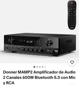 Amplificador Donner MAMP2 600W Bluetooth 5.3