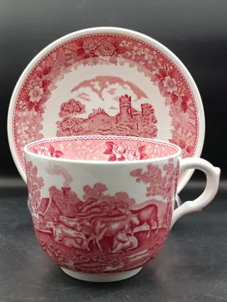 Tazón y plato Adams Wedgwood