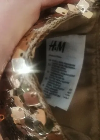 Bolso fiesta lentejuelas dorado