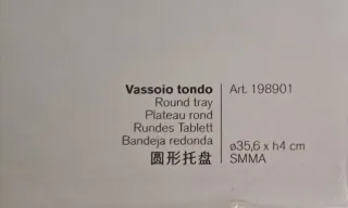 Vassoio Guzzini Tiffany in plastica Trasparente