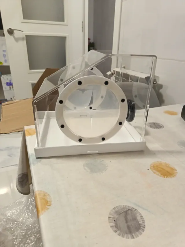 Caja de pulido dental acrílica Protector lapeado