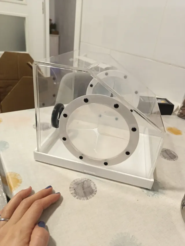 Caja de pulido dental acrílica Protector lapeado