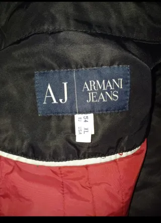 Parka Negra Armani Jeans