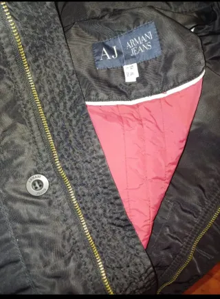 Parka Negra Armani Jeans