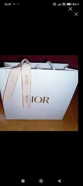 Bolsa Dior Blanca y Beige