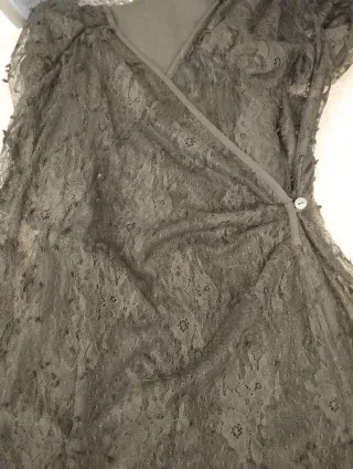 Vestido Negro Mango Talla M