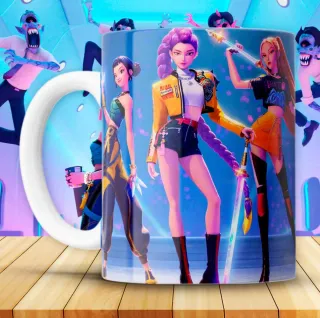 Taza Huntrix Guerreras Kpop