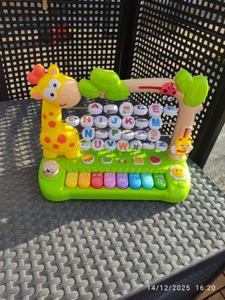 Piano Musical Infantil Jirafa ABC bilingüe