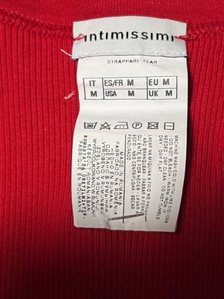 Canottiera Intimissimi Rossa Taglia M