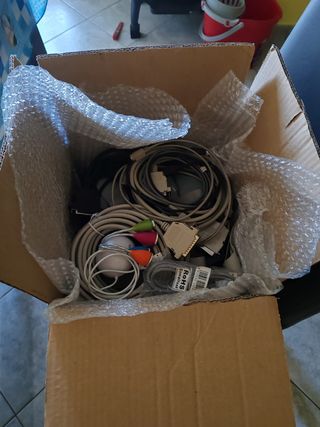 Lettori Floppy CD-ROM PC, vari cavi flat e schede