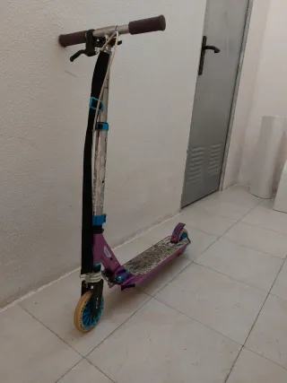 Patinete infantil plegable morado