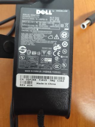 Cargador Dell Original Portátil