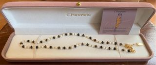 Colgante C. Paravano Mujer Negro Blanco Dorado