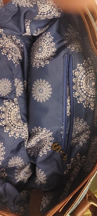 Bolso Desigual Marrón y Multicolor