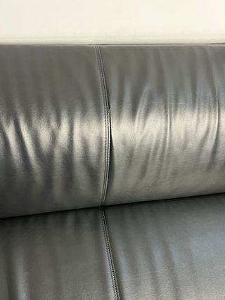 Divano a 2 posti in similpelle nera IKEA KLIPPAN