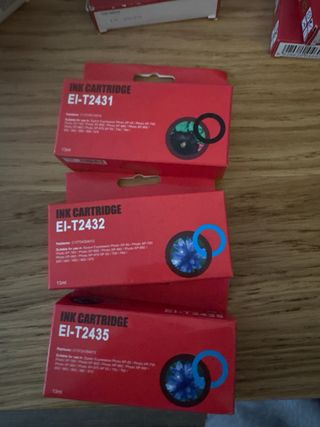 Cartuchos Tinta Epson EI-T2431, EI-T2432, EI-T2435