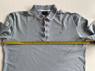 Polo manga larga Lacoste azul