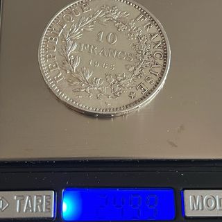 Moneda de Plata 10 Francos