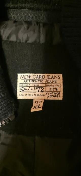 Abrigo de paño hombre negro