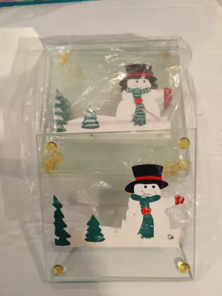 Sottobicchieri Vetro Pupazzi Neve