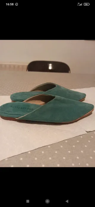 Mules Musse & Cloud Talla 36 Verde Azulado