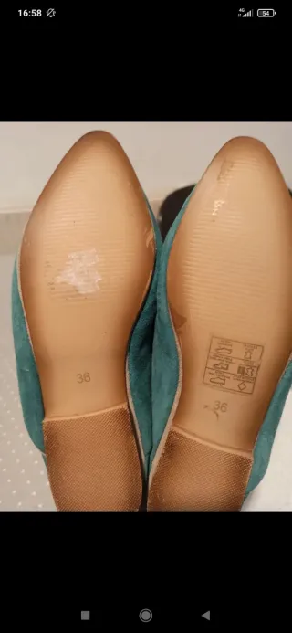 Mules Musse & Cloud Talla 36 Verde Azulado