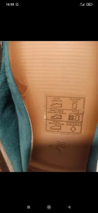 Mules Musse & Cloud Talla 36 Verde Azulado