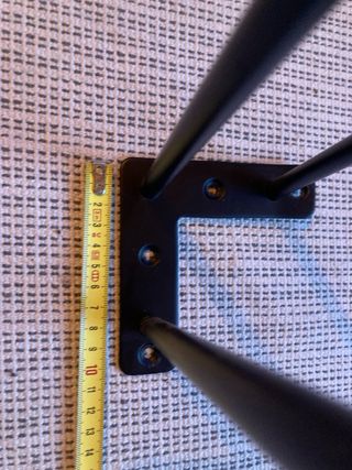 Patas de mesa hierro negro (4 unidades)