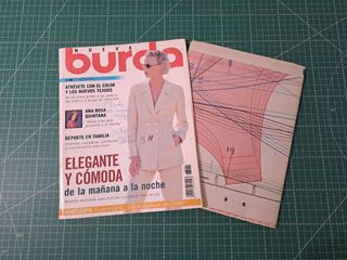 Lote de revistas de costura Burda y otras, años 90