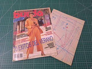 Lote de revistas de costura Burda y otras, años 90